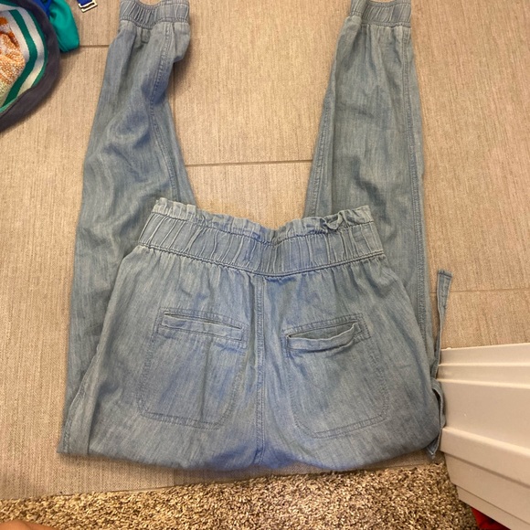 Hi Rise Denim Joggers - Picture 3 of 3